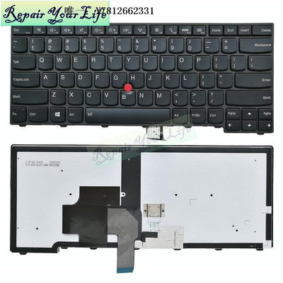 電腦零件適用聯想thinkpadE431 E440 T440 T460 T450S  筆記本鍵盤背光US筆電配件