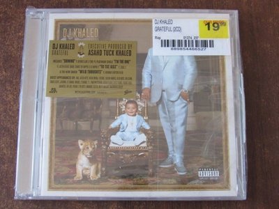 現貨CD DJ Khaled Grateful 2CD未拆 嘻哈說唱 未拆~特價