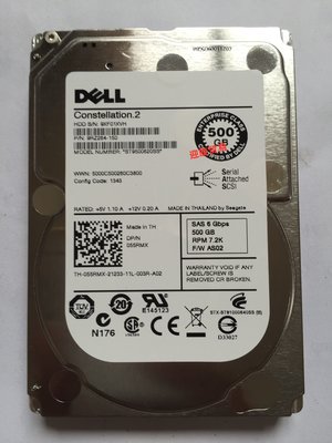 戴爾T610 T620 T630 ST9500620SS 500G 7.2K 2.5寸 SAS伺服器硬碟