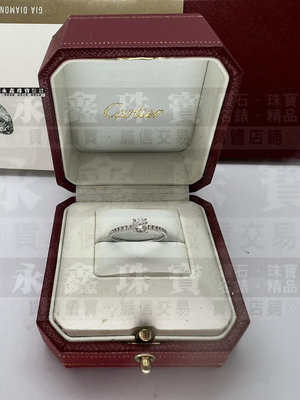 Cartier 卡地亞 Etincelle de GIA鉑金鑽戒 0.40ct G/VVS2/3EX  n1140