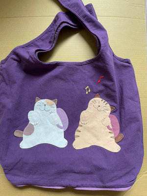日本卡拉貓～二貓背包內防水購物袋 環保袋