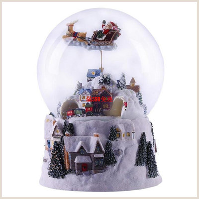 音樂雪球音樂盒聖誕燈大閃光雪球音樂雪球裝飾玩我們許願 shintw-滿599免運