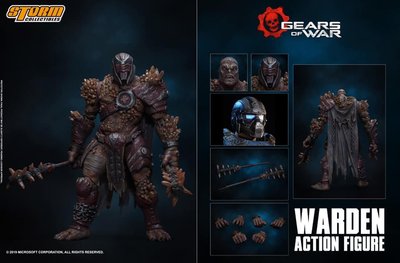 全新 Storm Collectibles 1/12 戰爭機器 Gears of War 獸人典獄長 Warden