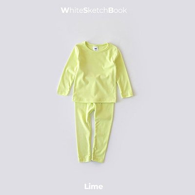5~13 ♥套裝(LIME) WHITE SKETCHBOOK-2 23春季 WSB230104-008『韓爸有衣韓國童裝』~預購