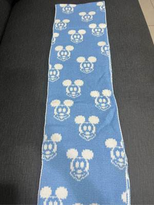 迪士尼Disney 藍白圍巾