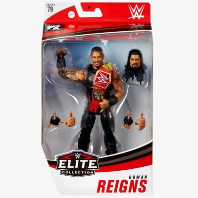 [美國瘋潮]正版WWE Roman Reigns Elite #79 Figure 大狗RR環球冠軍最新頭雕精華版人偶