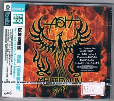 [鑫隆音樂]西洋CD-灰燼合唱團Ash:熔毀Meltdown(限量特別盤2CD)全新/免競標