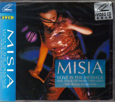 米希亞MISIA  LOVE IS MESSAGE THE TOUR OF MISIA 1999-2000 VCD+側標