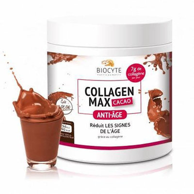 保證正品 法國🇫🇷Biocyte Collagen Max膠原蛋白粉玻尿酸可可粉260g