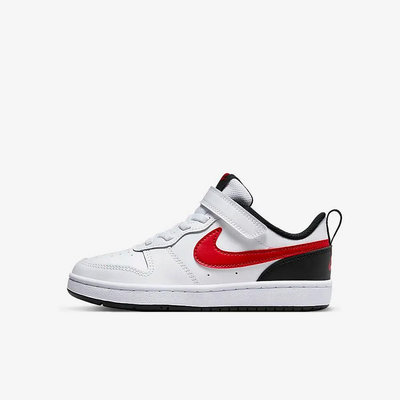 NIKE 休閒鞋 運動鞋 COURT BOROUGH LOW 2 中童 童鞋 BQ5451110 白紅黑 現貨