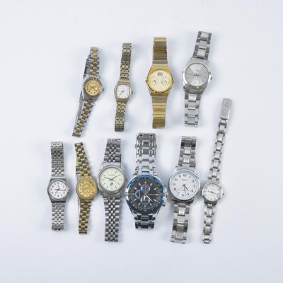《玖隆蕭松和 挖寶網F》A倉 CURREN / PROKING 簡約款 羅馬字 亮鑽 腕錶 手錶 一批 (16114)