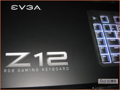 JULE 3C會社-艾維克EVGA Z12 薄膜式/有線/中文/專用媒體鍵/IP32 防撥水/RGB/全新盒裝 鍵盤