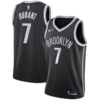 凱文·杜蘭特(Kevin Durant）NBA籃網隊球衣 7號 黑色