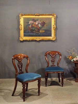 英國 Antique 高品質 桃花心木 雕刻 單椅 餐椅 書桌椅 古董椅  ch0992【卡卡頌  歐洲古董】✬