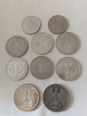 【二手】 德國馬克6 紀念幣 硬幣 錢幣【經典錢幣】