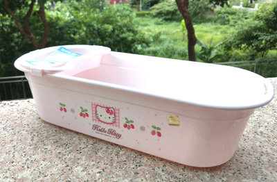 【卡漫迷】 韓國製 Hello Kitty 衛浴 置物籃 ㊣版 浴室 收納 洗髮精 沐浴乳 肥皂 收納籃 收納盒 可瀝水