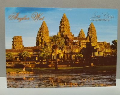 cambodia anqkor wat柬埔寨吳哥堀明信片