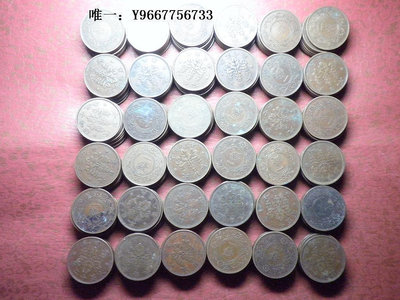 銀幣日本楓葉1錢年份套幣（大正6年-昭和13年）16枚
