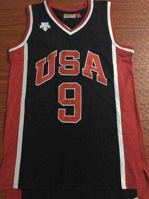 麥可·喬丹(Michael Jordan) NBA球衣美國隊2012夢幻84奥运会球衣 9號 深蓝色