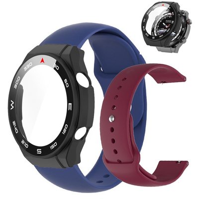 華為 Watch Ultimate 智能手錶殼錶帶鋼化玻璃屏幕保護膜 PC 保護套配件全新智能錶帶