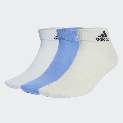 Adidas愛迪達輕量腳踝襪 運動襪子 白色襪子 藍色襪子 3雙入 IC1288