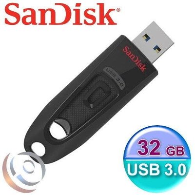 「阿秒市集」SanDisk 新帝 Ultra CZ48【讀取100MB / USB3.0】32G 隨身碟
