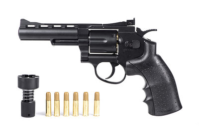 【BCS】FS 華山 4吋 6mm黑色CO2 全金屬左輪手槍-FSC1002B4