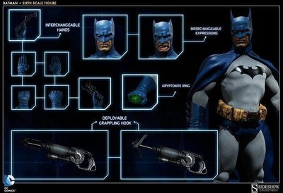 二手 Sideshow 1/6 DC 蝙蝠俠 Batman Sixth Scale