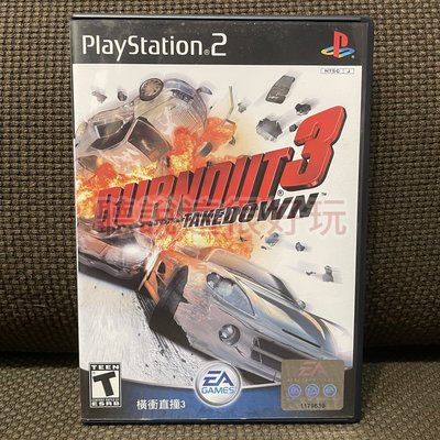 現貨在台 亞英版 PS2 橫衝直撞 3 Burnout 3 正版 賽車 遊戲 4 T941