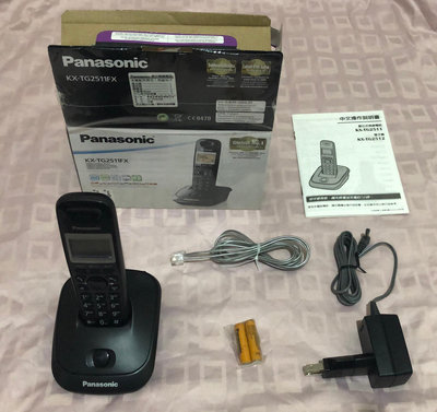 Panasonic 國際牌 ECO DECT數位節能無線電話 KX-TG2511FX 庫存未使用僅開封檢驗