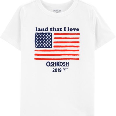 全新正品 Oshkosh 男童logo短袖上衣