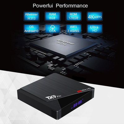 tx9 pro tv box 6khd 雙頻5gi8128gb h313android 13 tv box