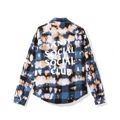 ☆LimeLight☆ Anti Social Social Club  Blue Buffalo Flannel 襯衫