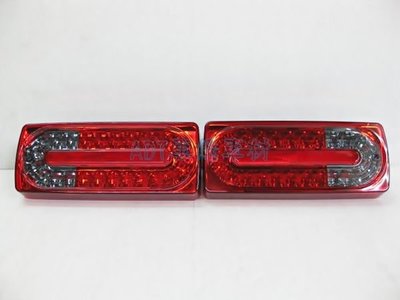 ~~ADT.車燈.車材~~BENZ G CLASS W463 G320 G350 G500 G55 LED紅黑晶鑚尾燈一組