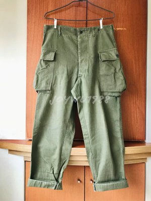 WW2 40s 美軍公發 M-43 HBT trousers 人字紋 自用老品 P44