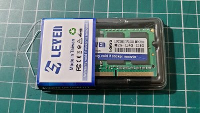 LEVEN DDR3 1600 2GB 筆記型記憶體
