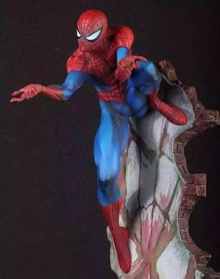 鐵鐫創意《蜘蛛人-雕像.塑像/50CM/不可動》