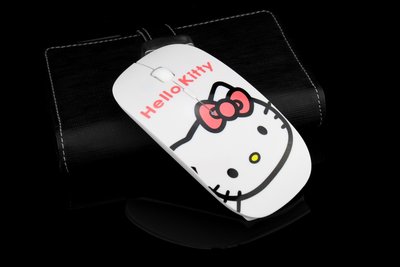 hello kitty無線滑鼠 可愛kitty貓大頭鼠標 KT貓卡通光電滑鼠（無線）