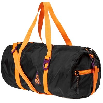 =CodE= NIKE ACG PACKABLE DUFFEL BAG 防水針織旅行袋(黑橘)BA5840-537 收納