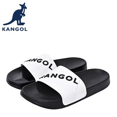 【橘子包包館】KANGOL 英國袋鼠 經典拖鞋 6025220100 白色 拖鞋 男女款