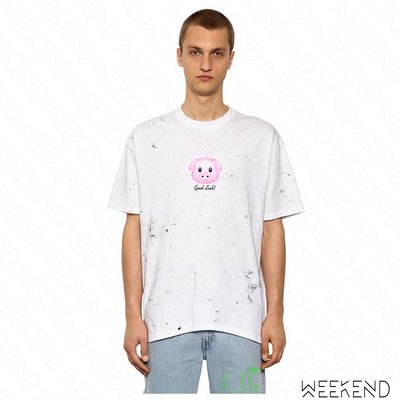 【WEEKEND】 VETEMENTS Lucky Pig Spotted 小豬 短袖 T恤 白色 18秋冬