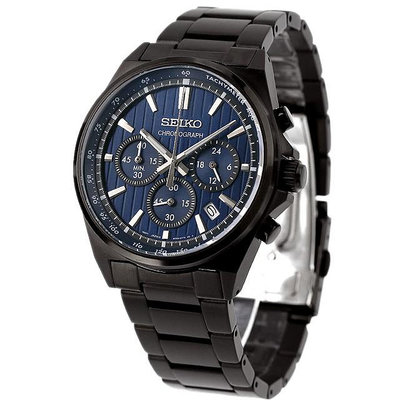 預購 SEIKO SBTR035 精工錶 41mm 藍色面盤 黑色鋼錶帶 男錶 女錶