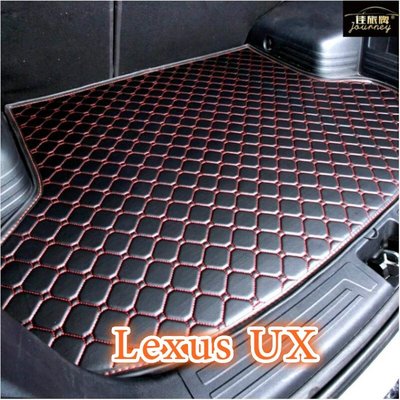 （）適用凌志Lexus UX200 UX250h專用後車廂墊 汽車皮革後廂墊 耐磨防水 ux後行李箱 防水墊-飛馬汽車