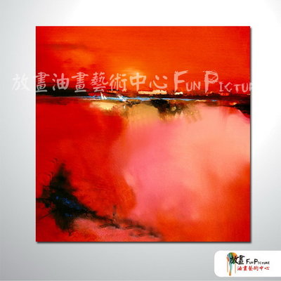 【放畫藝術】純抽象方107 純手繪 油畫 方形 紅色 暖色系 藝術畫 裝飾 畫飾 無框畫 裝潢 室內設計 居家佈置