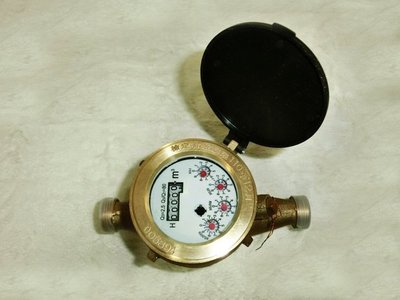 【 達人水電廣場】數字水表 自來水錶  1 "   銅製自來水表 家用水表