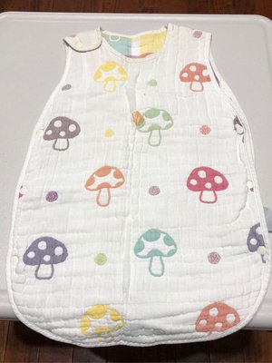 Hoppetta 日本 六層紗蘑菇防踢背心 嬰童版 二手 有些汙 商品狀況如圖
