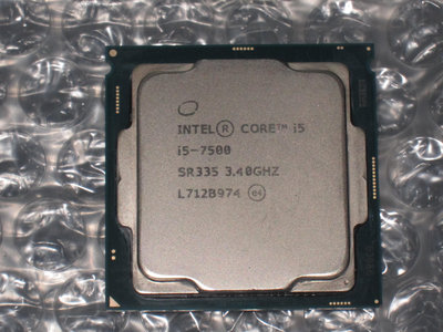 售:七代intel Core i5-7500 3.4G  14nm 1151腳位 4核心 CPU(良品)(1元起標)
