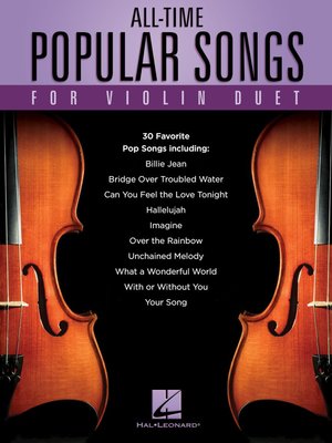 【599免運費】All-Time Popular Songs for Violin Duet HL00222449