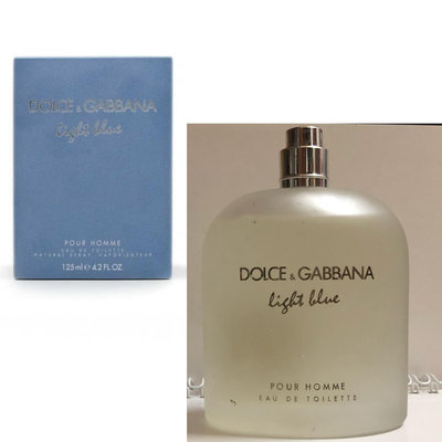 正品   淺藍 D&G Light BlueDolce＆Gabbana   男性淡香水125ml