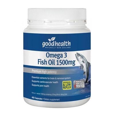 正品 紐西蘭 Good Health 好健康 魚油 400粒 1500mg DHA 品質保證 人氣代購紐澳 長輩最愛